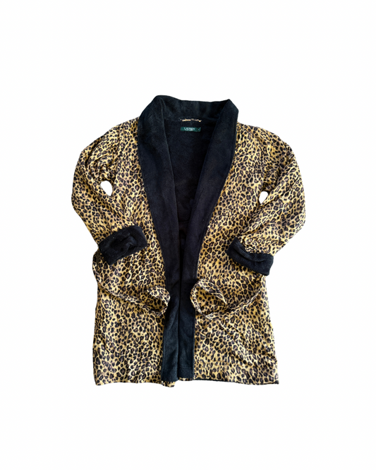 Y2K Cheetah Ralph Lauren Robe