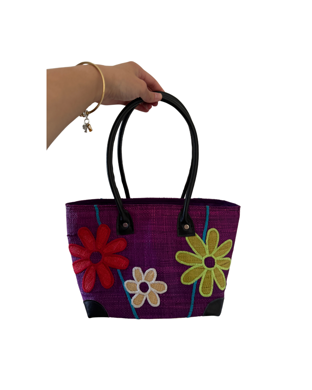 Cute flower Weave Bag